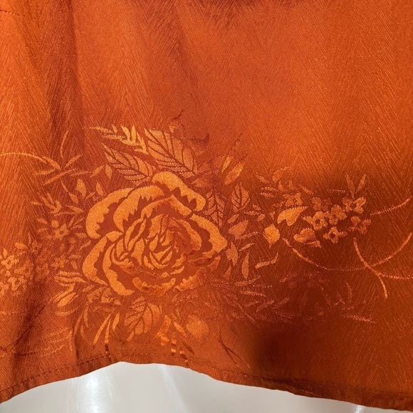 Floral Satin Y2K Lace Trim Camisole Cami Boho Top Size Small S - Picture 12 of 14